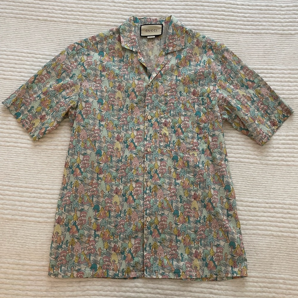 Men’s Gucci Liberty camp shirt